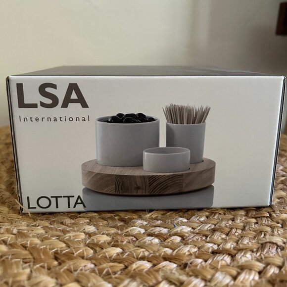 Olive Serving Set with Ash Base - Picture 2 of 4